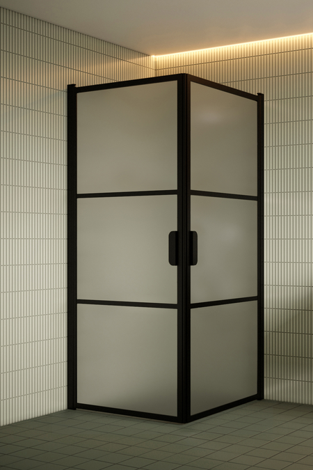 Shower enclosure with hinged doors Bläk 762 Tokyo