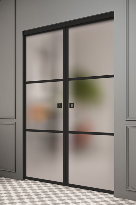 Double pocketdoors with soft closing Inne P2T Tokyo