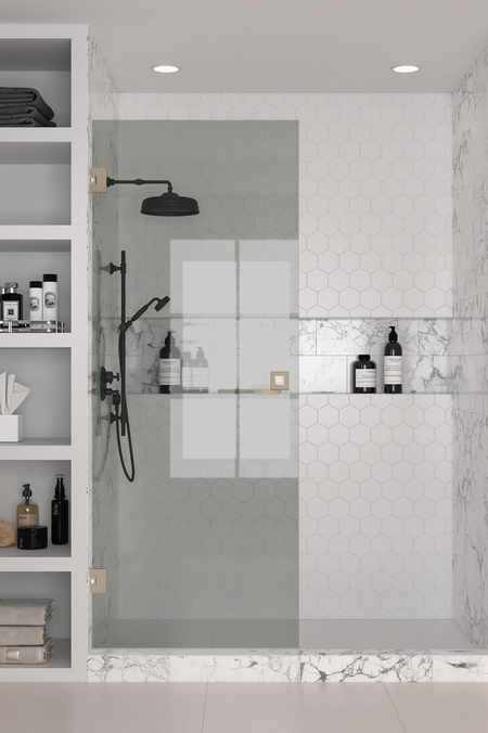 Vändbar duschvägg Vetro 512