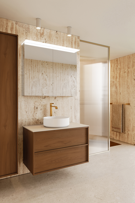 Cabinet with round countertop basin Casa H08