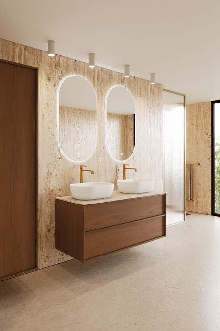 Allaskaluste kahdella ovaalilla malja-altaalla Casa H14