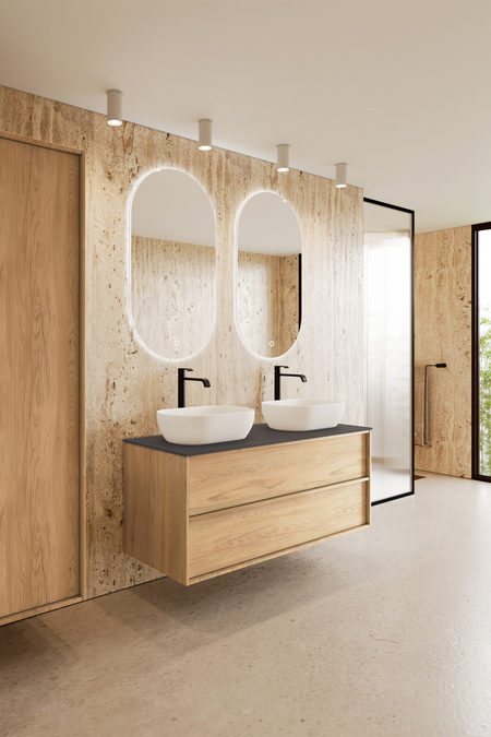 Allaskaluste kahdella ovaalilla malja-altaalla Casa H14