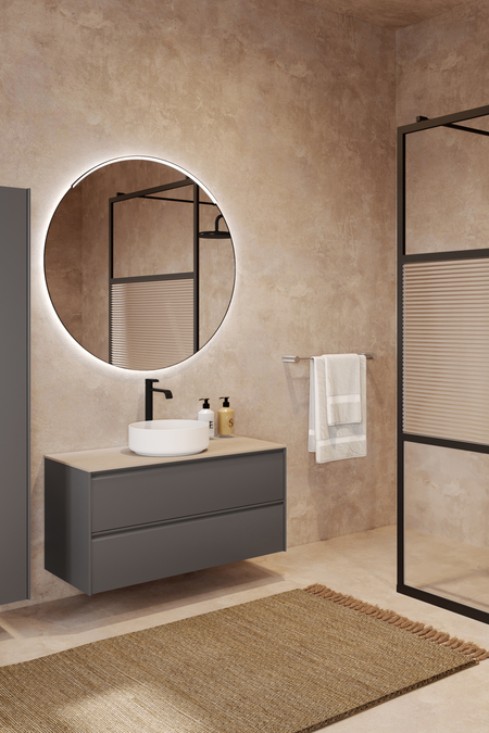 Allaskaluste pyöreällä malja-altaalla Luna L08