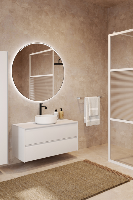 Allaskaluste pyöreällä malja-altaalla Luna L08