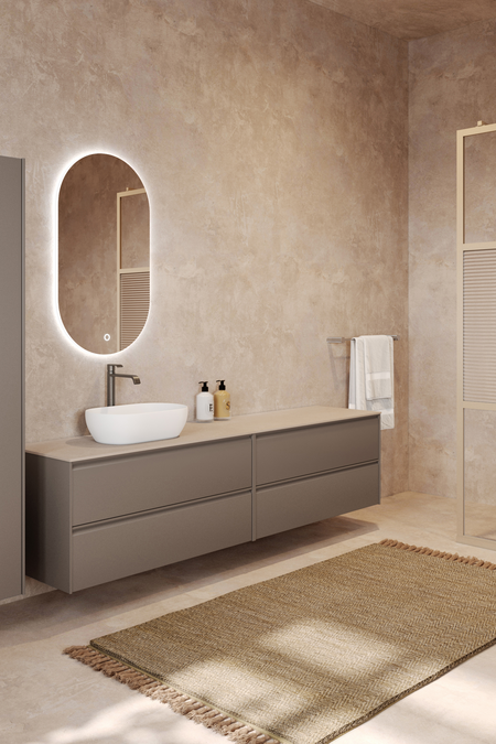 Tupla-allaskaluste ovaalilla malja-altaalla Luna L13