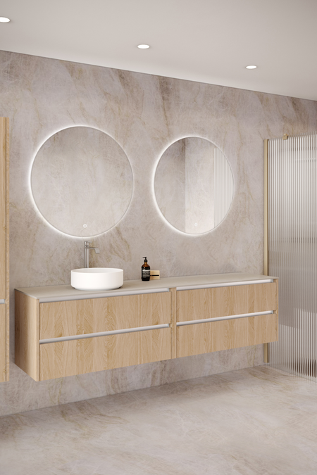 Tupla-allaskaluste pyöreällä malja-altaalla Classic K04