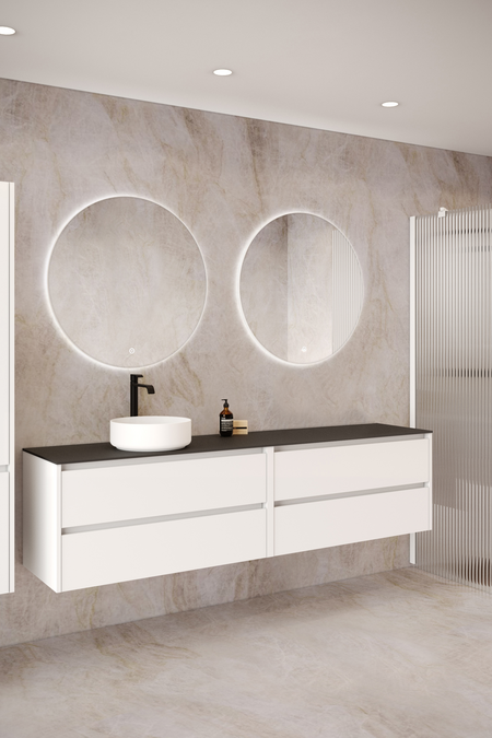 Tupla-allaskaluste pyöreällä malja-altaalla Classic K04