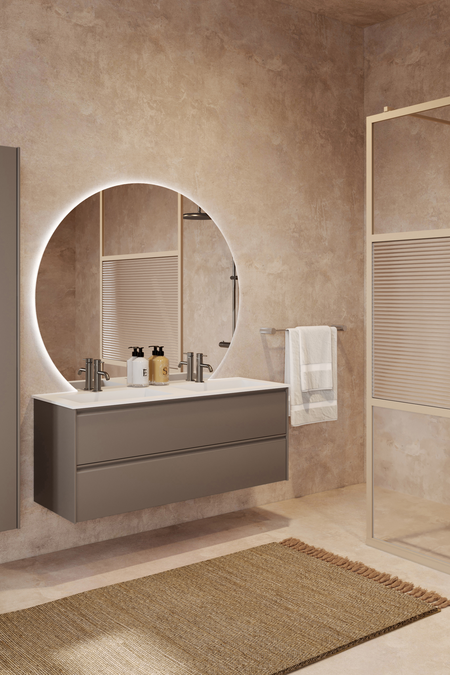 Allaskaluste Corian kaksoisaltaalla Luna L05