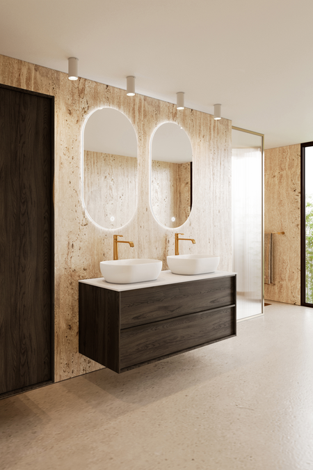 Allaskaluste kahdella ovaalilla malja-altaalla Casa H14