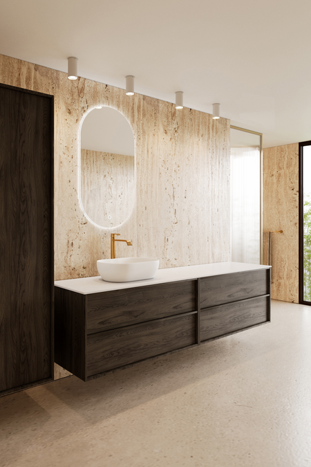 Tupla-allaskaluste ovaalilla malja-altaalla Casa H13