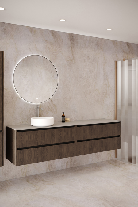 Tupla-allaskaluste pyöreällä malja-altaalla Classic K04