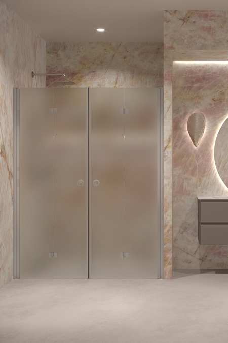 Alcove fitting with folding double doors Forma 325