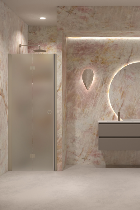 Vikbar duschdörr med magnetlåsning Forma 383